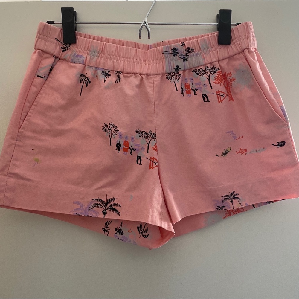 J. Crew 3" Printed Boardwalk Pull-On Short